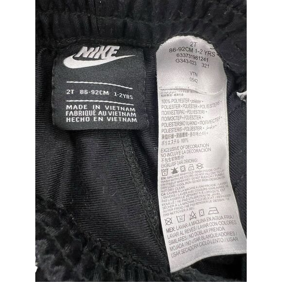 Nike Toddler Boys 2T Matching Tracksuit Set Black Pants & Jacket - Picture 8 of 8